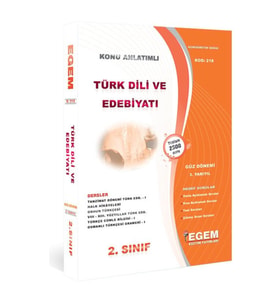 Egem Eğitim Yayınları Aöf Türk Dili Ve Edebiyatı 2.sınıf 3.yarıyıl Konu+soru Güncel!!! (Çok Renkli)