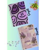 Mor büyüsü defter seti 2 adet A4 boyutu 21*30 çizgili + kareli 60 syf