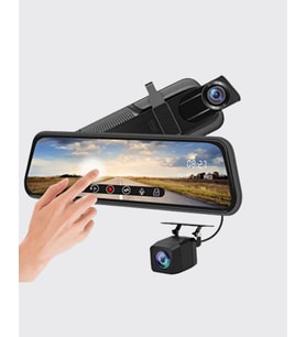 10 İnç Tam Dokunmatik Dikiz Aynası Kamera Ön Arka Full Hd