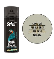 Selsil Rainbow Akrilik Sprey Boya ÇAKIL GRİ 400 ml. - RAL7032