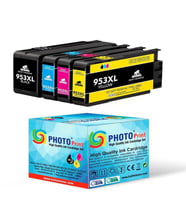 Photo Print® HP 953XL Uyumlu 4 Renk Muadil Kartuş Seti (Çok Renkli)