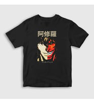Presmono Unisex Çocuk Siyah Ohma Tokita Anime Kengan Ashura T-Shirt 318058tt