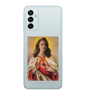 Samsung Galaxy M14 Uyumlu Lana Del Rey Desenli Şeffaf Telefon Kılıfı