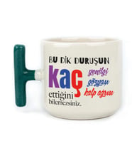 Bu Dik Duruşun Baskılı Kadınlar Günü Yeşil Kulplu T Kupa
