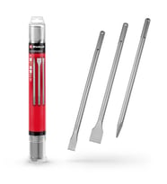 Orijinal Einhell 3-Parça Sds Plus Murç Seti (Sivri, 20 Mm Düz Ve 40 Mm Spatula, Dayanıklı 40Cr Çelik (Standart)