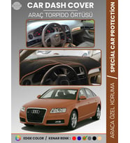 AUDI A6 (2005-2011) Torpido Örtüsü Ön Göğüs Koruma Torpido Koruma Araca Özel Kaymaz Kolay Montaj