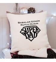 Babalar Günü Tasarımlı Yastık
