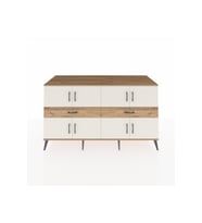 Kronos Konsol 4 Raflı 2 Çekmeceli 8 Kapaklı 176x59x99 Çam-Aytaşı/Çam