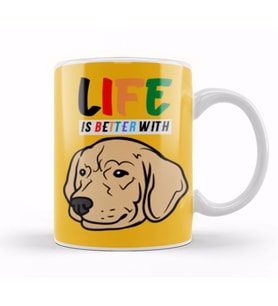 Funny Dog Lover Gift For   Men Kupa Bardak Porselen
