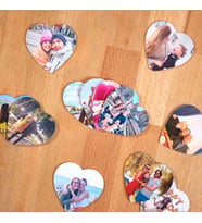 Stüdyo 14 Kişiye Özel Tasarlanabilir Fotoğraflı Kalp Magnet Büyük Boy  (14x12cm) 2 - 4 - 6 - 8 - 10 Adet