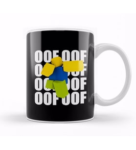 Funny Game Characters Roblox Oof Meme Dancing Dabbing Noob Kupa Bardak Porselen