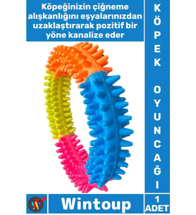 #KöpekOyuncağı Diş Kaşıma Temizleyici Top Eğitici Dayanıklı Kauçuk İnteraktif Köpek Isırma Oyuncağı