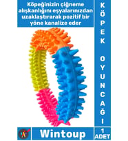 #KöpekOyuncağı Diş Kaşıma Temizleyici Top Eğitici Dayanıklı Kauçuk İnteraktif Köpek Isırma Oyuncağı