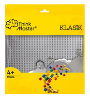 LEGO ile Uyumlu Classic Plaka (Zemin) - Classic Zemin 25CMX25CM Ebatlarında 11024 (Gri)