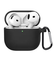 Microsonic Airpods 4.Nesil / ANC Liquid Silicone Lansman Siyah (Siyah)