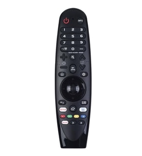 TUNEX Lg Netflix-Prime Video-Movies Tuşlu Sihirli Kumanda Ses Komutusuz TR-507 (Siyah)