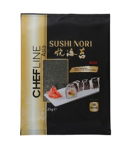 Chefline Asia Sushi Nori Dried Seaweed (Kurutulmuş Yosun) 25g