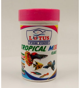 LOTUS Tropical Mix Flake 100 ml Balık Yemi 