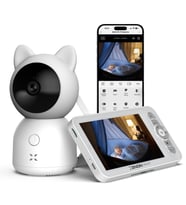 Xenon Smart Bebek Kamerası (Ekranlı) ve Uyku Arkadaşı  2'li Set, Mobil Kontrol, Ayarlanabilir Akıllı Paket