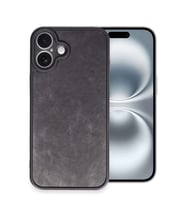iPhone 16 Plus Kılıf Aras Deri Kapak - Siyah