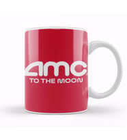Amc Stock TO THE MOON Queens Pin Kupa Bardak Porselen