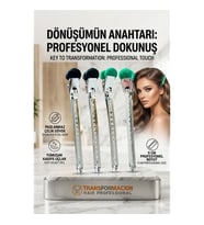 Kadife Uçlu, Paslanmaz Çelik Profesyonel Saç Ayırma Pens Toka 723022