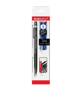 Scrikss Track 3'lü Set Mekanik Kurşun Kalem 0.7 mm Gri