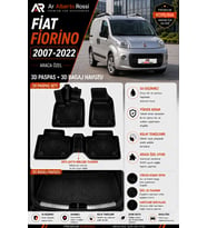 FİAT FİORİNO 2007-2022 Araca Özel 3D Paspas + 3D Bagaj Havuzu