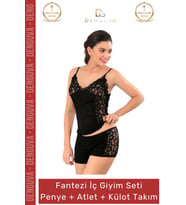 #İçÇamaşırı Penye Atlet Külot Takımı Esnek Rahat Fantezi İç Giyim Seti