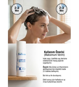 Zinterax Bio-Zinc & Vitamin B5 Arındırıcı Şampuan 200 ml - Kepek, Pullanma ve Kaşıntı Karşıtı Onarıcı Bakım Kompleksi