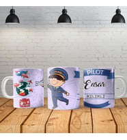 Pilot Kişiye Özel Baskılı Yeni Tasarım Kupa Bardak Özel Kutusunda