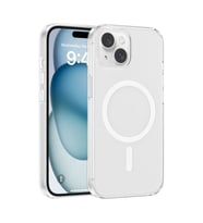 Lexroo iPhone 14 Kılıf IC Çipli Wireless Şarj Özellikli Şeffaf Orjin Kılıf - Şeffaf