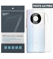 GOR Huawei Mate 40 Pro Kılıf Kamera Korumalı Şeffaf Silikon Kılıf-(5775) - SSSSSS3210-7206