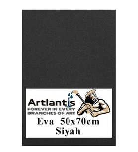 Siyah Eva 50x70 cm 1 Adet Eva Süngeri Okul Kreş Anasınıfı Elişi Etkinlikleri