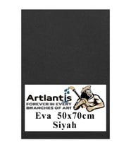 Siyah Eva 50x70 cm 1 Adet Eva Süngeri Okul Kreş Anasınıfı Elişi Etkinlikleri
