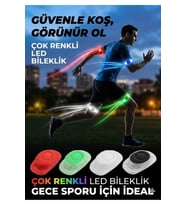 Gece Koşu Bilekliği: Su Geçirmez, 2 Fonksiyonlu, Işıklı Güvenlik Bandı