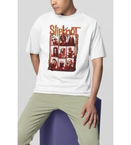 Slipknot Baskılı Unisex Oversize Müzik Grubu Tişört