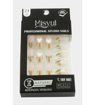 Misyul Taşlı Takma Tırnak 24 Adet