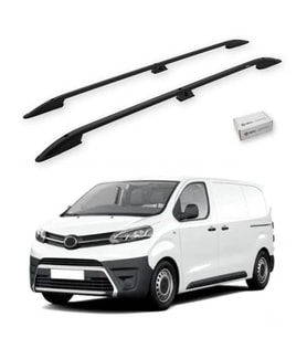 Turtle Toyota Proace (Mk2) 2013-2016 / Kısa Şasi Tavan Çıtası Crown Siyah
