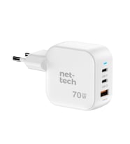 Nettech NT-HCH10 70W PD+QC GaNPrime Şarj Aleti (Beyaz)