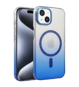 Newface Apple iPhone 15 Plus Glossy Magsafe Kapak - Mavi