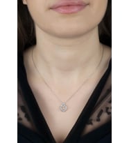 Union Zirconia Kadın Kalp Montür Gümüş Kolye