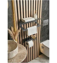 Yapışkan Aparatı Vida Metal Havluluk Wc Kağıtlık Set