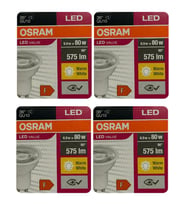 (4 Adet) Osram 6.9W (80W) 2700K (Sarı Işık) GU10 Duylu Led Spot Ampul