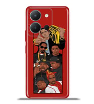 Vivo Y36 Kapak HD Renkli Dizayn Silikon Kılıf - Rap Legends