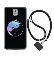 Samsung Note 3 4 5 8 9 20 Ultra 10 Lite Kılıf Boyun Askılı Silikon Love Cats 1604
