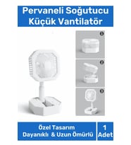 Deluxe Katlanabilir 2 Modlu Usb Şarjlı Sessiz Mini Fan Yelpazeli Pervaneli Soğutucu Vantilatör