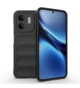 Coverzone ?nfinix Smart 9 ile Uyumlu K?l?f TPU Oyuklu Arka Y�zey Z-Etnik Esnek Silikon Kapak ?nfinix Smart 9 i�in O-tto Prime Silikon K?l?f Siyah