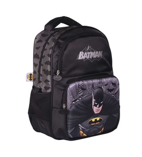 Batman Okul Çantası Siyah Üç Bölmeli