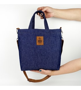 Woodycord El Yapımı Kot Tote Çanta